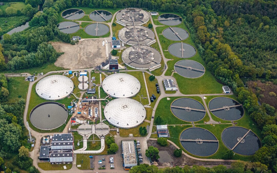 De rioolwaterzuiveringsinstallatie
